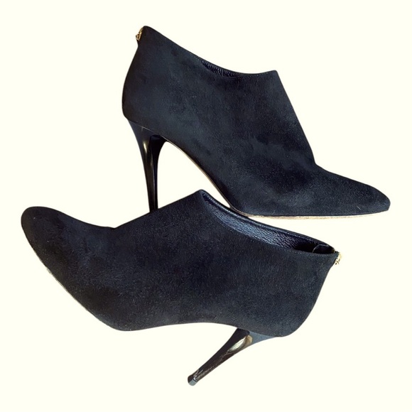 Jimmy Choo Black Mendez Suede Booties - Picture 1 of 8